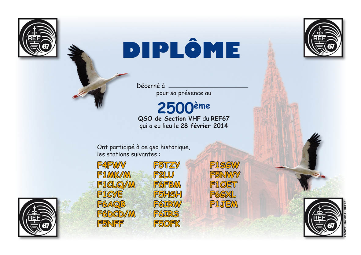 diplome 2500qso